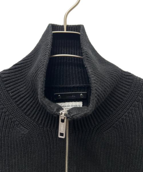 MINEDENIM（マインデニム）MINEDENIM (マインデニム) Heavyweight Trucker Knit Blouson ブラック サイズ:２の古着・服飾アイテム