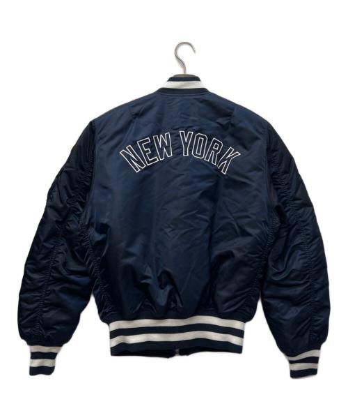 ALPHA（アルファ）ALPHA (アルファ) New Era (ニューエラ) MLB (エムエルビー) フライトジャケット ネイビー サイズ:Ｓの古着・服飾アイテム