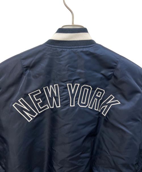 ALPHA（アルファ）ALPHA (アルファ) New Era (ニューエラ) MLB (エムエルビー) フライトジャケット ネイビー サイズ:Ｓの古着・服飾アイテム