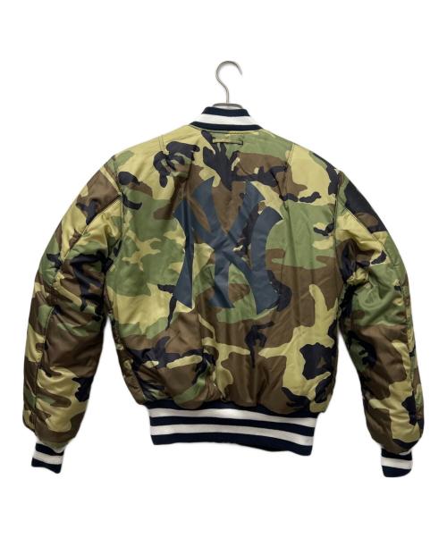 ALPHA（アルファ）ALPHA (アルファ) New Era (ニューエラ) MLB (エムエルビー) フライトジャケット ネイビー サイズ:Ｓの古着・服飾アイテム