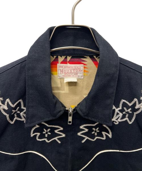HOUSTON（ヒューストン）HOUSTON (ヒューストン) ウエスタンジップジャケット インディゴ サイズ:-の古着・服飾アイテム