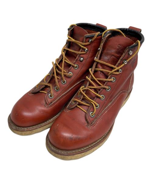 RED WING（レッドウィング）RED WING (レッドウィング) LINEMAN BOOTS ブラウン サイズ:UK6の古着・服飾アイテム
