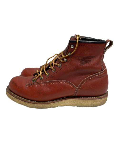 RED WING（レッドウィング）RED WING (レッドウィング) LINEMAN BOOTS ブラウン サイズ:UK6の古着・服飾アイテム