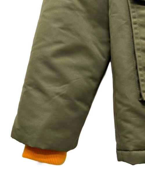 DIESEL（ディーゼル）DIESEL (ディーゼル) ボア付フーディーブルゾン オリーブ サイズ:16の古着・服飾アイテム