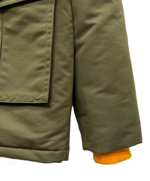 DIESEL（ディーゼル）DIESEL (ディーゼル) ボア付フーディーブルゾン オリーブ サイズ:16の古着・服飾アイテム