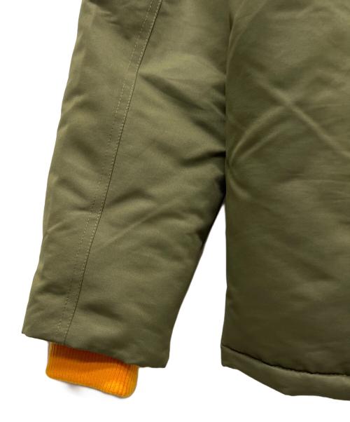 DIESEL（ディーゼル）DIESEL (ディーゼル) ボア付フーディーブルゾン オリーブ サイズ:16の古着・服飾アイテム