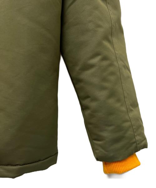 DIESEL（ディーゼル）DIESEL (ディーゼル) ボア付フーディーブルゾン オリーブ サイズ:16の古着・服飾アイテム