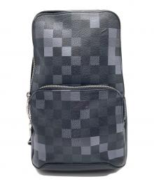 LOUIS VUITTON（ルイ ヴィトン）の古着「ダミエグラフィットピクセルスリングバッグ」｜ブラック