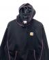 CarHartt (カーハート) AWAKE (アウェイク) プルオーバーパーカー ブラック×パープル サイズ:Ｌ：15000円
