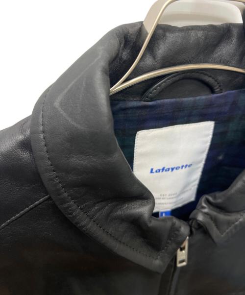 Lafayette（ラファイエット）Lafayette (ラファイエット) ラムレザーフライトジャケット ブラック サイズ:Ｌの古着・服飾アイテム