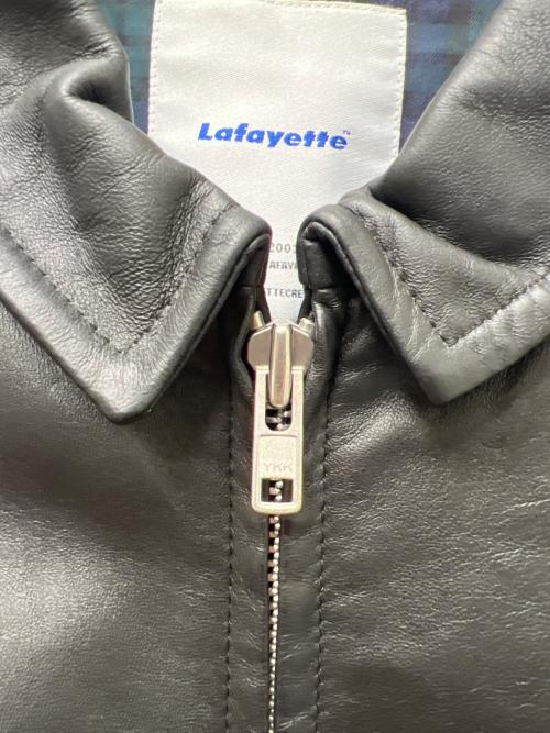 Lafayette（ラファイエット）Lafayette (ラファイエット) ラムレザーフライトジャケット ブラック サイズ:Ｌの古着・服飾アイテム