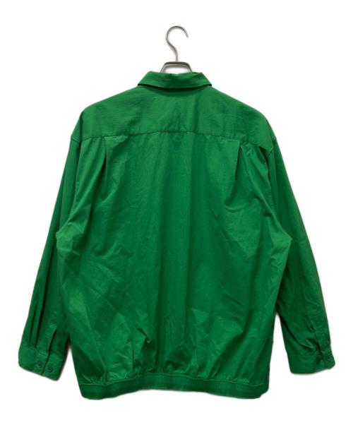 TIGHTBOOTH PRODUCTION（タイトブースプロダクション）TIGHTBOOTH PRODUCTION (タイトブースプロダクション) PLEATS SHIRT JKT グリーン サイズ:Ｌの古着・服飾アイテム