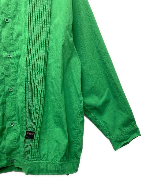 TIGHTBOOTH PRODUCTION（タイトブースプロダクション）TIGHTBOOTH PRODUCTION (タイトブースプロダクション) PLEATS SHIRT JKT グリーン サイズ:Ｌの古着・服飾アイテム