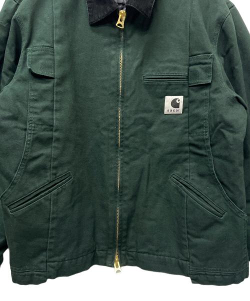 Carhartt WIP（カーハート ワーク イン プログレス）Carhartt WIP (カーハート ワーク イン プログレス) sacai (サカイ) Duck Jacket グリーン サイズ:２の古着・服飾アイテム