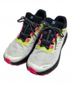 SALOMONサロモン）の古着「AERO BLAZE 3 GRVL GTX」｜ホワイト×ピンク