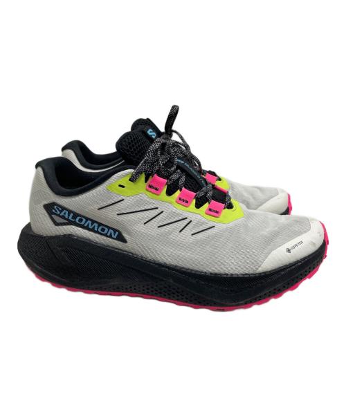 SALOMON（サロモン）SALOMON (サロモン) AERO BLAZE 3 GRVL GTX ホワイト×ピンク サイズ:SIZE 28cmの古着・服飾アイテム