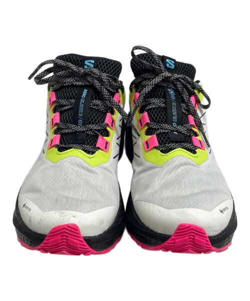 SALOMON（サロモン）SALOMON (サロモン) AERO BLAZE 3 GRVL GTX ホワイト×ピンク サイズ:SIZE 28cmの古着・服飾アイテム