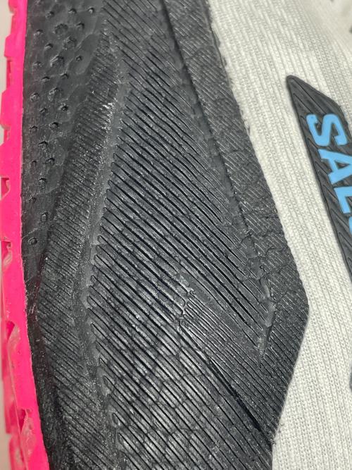 SALOMON（サロモン）SALOMON (サロモン) AERO BLAZE 3 GRVL GTX ホワイト×ピンク サイズ:SIZE 28cmの古着・服飾アイテム
