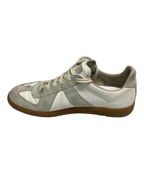 Maison Margiela（メゾンマルジェラ）Maison Margiela (メゾンマルジェラ) ジャーマントレーナー グレー×ホワイト サイズ:41の古着・服飾アイテム