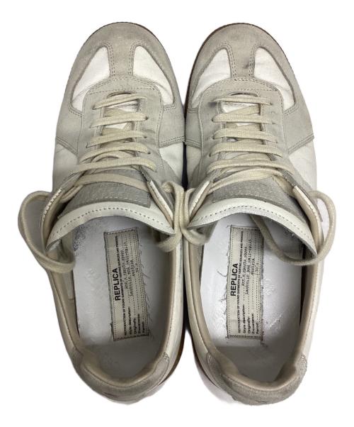 Maison Margiela（メゾンマルジェラ）Maison Margiela (メゾンマルジェラ) ジャーマントレーナー グレー×ホワイト サイズ:41の古着・服飾アイテム