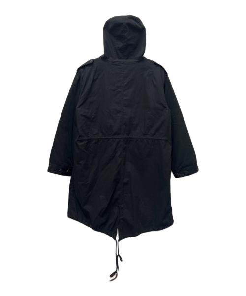 HOUSTON（ヒューストン）HOUSTON (ヒューストン) ライナー付きモッズコート ブラック サイズ:ＸＳの古着・服飾アイテム