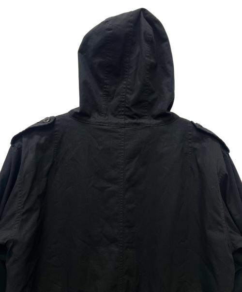 HOUSTON（ヒューストン）HOUSTON (ヒューストン) ライナー付きモッズコート ブラック サイズ:ＸＳの古着・服飾アイテム