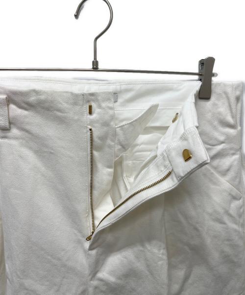 confect（コンフェクト）confect (コンフェクト) デニム イージーパンツ ホワイト サイズ:Ｌの古着・服飾アイテム