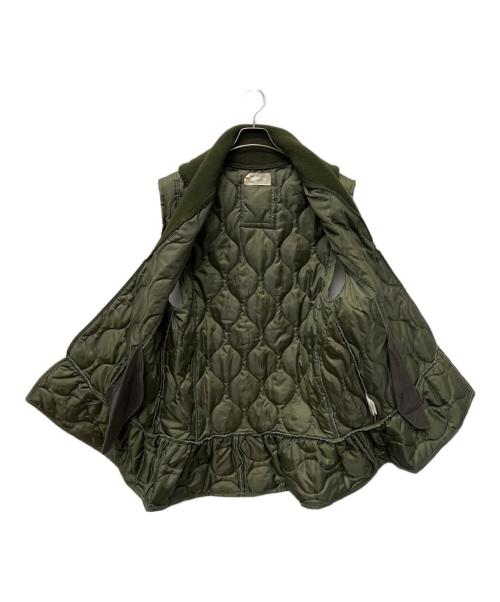 77circa（ナナナナサーカ）77circa (ナナナナサーカ) リメイクキルティングベスト オリーブ サイズ:FREEの古着・服飾アイテム