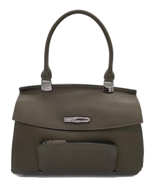 LONGCHAMP（ロンシャン）LONGCHAMP (ロンシャン) ハンドバッグ　マドレーヌ オリーブの古着・服飾アイテム