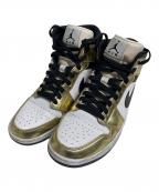 NIKEナイキ）の古着「Air Jordan 1 Mid SE」｜ホワイト×ゴールド