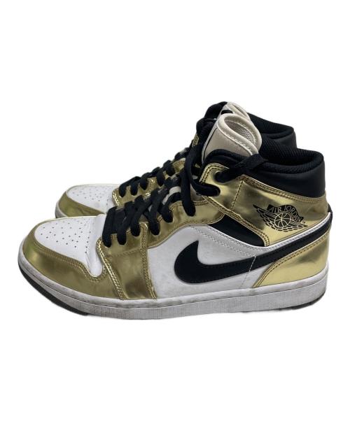 NIKE（ナイキ）NIKE (ナイキ) Air Jordan 1 Mid SE ホワイト×ゴールド サイズ:28の古着・服飾アイテム