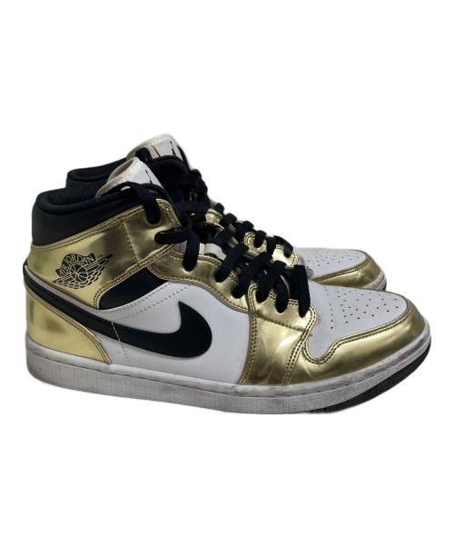NIKE（ナイキ）NIKE (ナイキ) Air Jordan 1 Mid SE ホワイト×ゴールド サイズ:28の古着・服飾アイテム