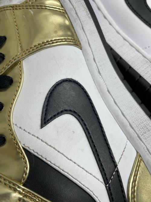 NIKE（ナイキ）NIKE (ナイキ) Air Jordan 1 Mid SE ホワイト×ゴールド サイズ:28の古着・服飾アイテム