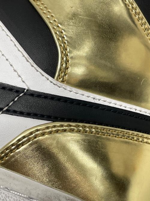 NIKE（ナイキ）NIKE (ナイキ) Air Jordan 1 Mid SE ホワイト×ゴールド サイズ:28の古着・服飾アイテム