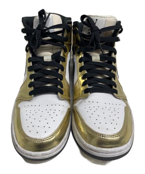 NIKE（ナイキ）NIKE (ナイキ) Air Jordan 1 Mid SE ホワイト×ゴールド サイズ:28の古着・服飾アイテム
