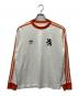 adidas（アディダス）の古着「ロングスリーブカットソー」｜ホワイト×オレンジ
