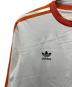 中古・古着 adidas (アディダス) ロングスリーブカットソー ホワイト×オレンジ サイズ:Ｌ：6000円