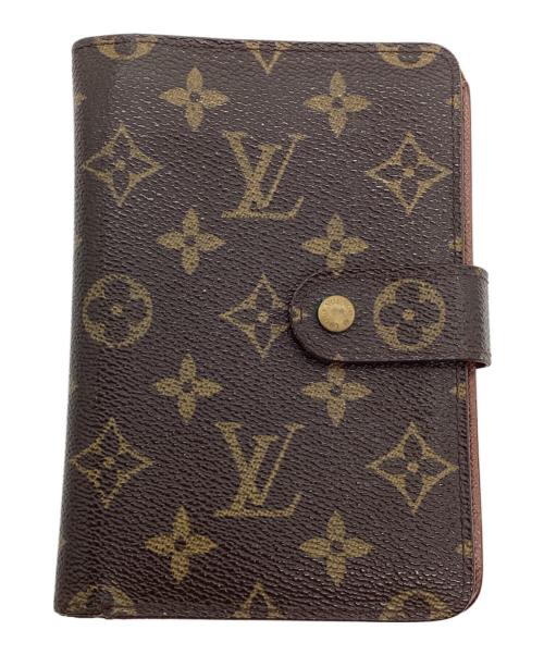 LOUIS VUITTON（ルイ ヴィトン）LOUIS VUITTON (ルイ ヴィトン) ポルトパピエ・ジップ ブラウンの古着・服飾アイテム