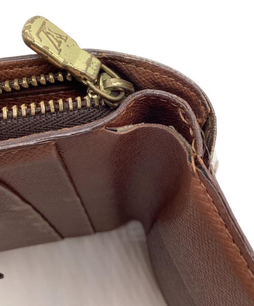 LOUIS VUITTON（ルイ ヴィトン）LOUIS VUITTON (ルイ ヴィトン) ポルトパピエ・ジップ ブラウンの古着・服飾アイテム