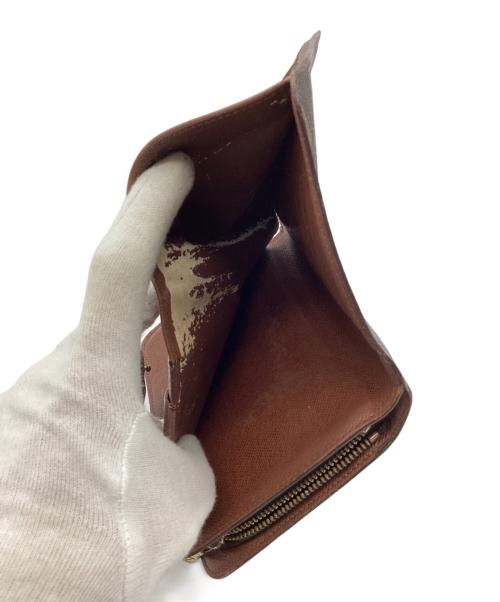 LOUIS VUITTON（ルイ ヴィトン）LOUIS VUITTON (ルイ ヴィトン) ポルトパピエ・ジップ ブラウンの古着・服飾アイテム