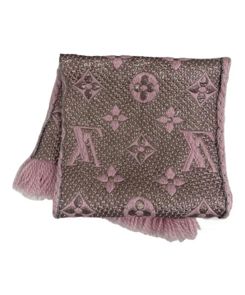 LOUIS VUITTON（ルイ ヴィトン）LOUIS VUITTON (ルイ ヴィトン) エシャルプ・ロゴマニア シャイン ピンクの古着・服飾アイテム