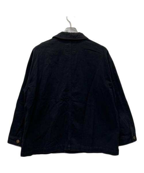 Le Pigeon Voyageur（ル ピジョン ヴォワイヤジュール）Le Pigeon Voyageur (ル ピジョン ヴォワイヤジュール) COVERALLS JACKET ブラック サイズ:Ｍの古着・服飾アイテム