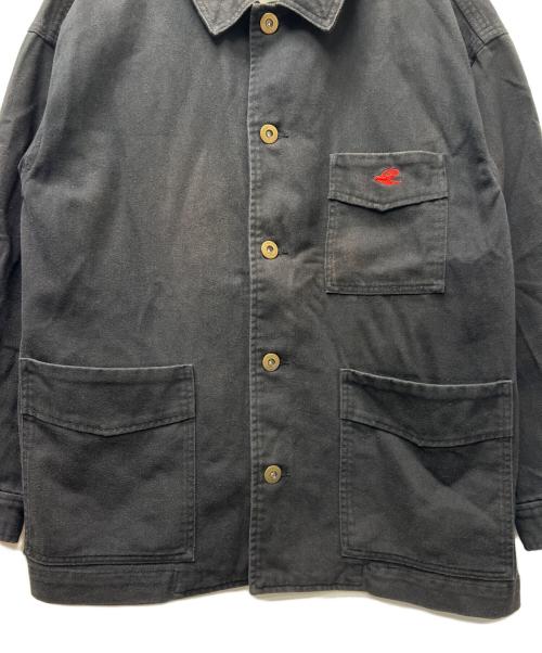 Le Pigeon Voyageur（ル ピジョン ヴォワイヤジュール）Le Pigeon Voyageur (ル ピジョン ヴォワイヤジュール) COVERALLS JACKET ブラック サイズ:Ｍの古着・服飾アイテム