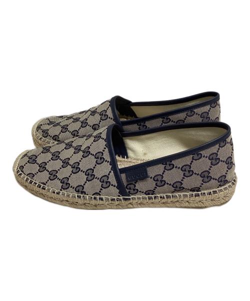 GUCCI（グッチ）GUCCI (グッチ) GGキャンバス エスパドリーユ ベージュ サイズ:SIZE 7 1/2の古着・服飾アイテム