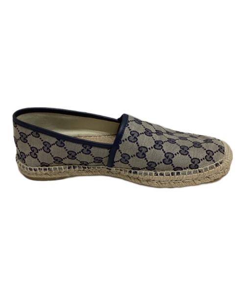 GUCCI（グッチ）GUCCI (グッチ) GGキャンバス エスパドリーユ ベージュ サイズ:SIZE 7 1/2の古着・服飾アイテム