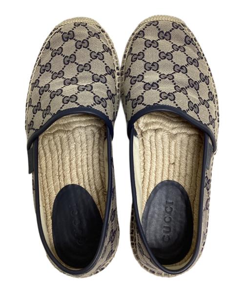 GUCCI（グッチ）GUCCI (グッチ) GGキャンバス エスパドリーユ ベージュ サイズ:SIZE 7 1/2の古着・服飾アイテム