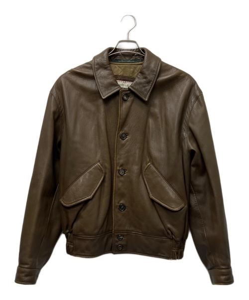 HARRY&MOORE（ハリー＆ムーア）HARRY&MOORE (ハリー＆ムーア) レザージャケット ブラウン サイズ:４８の古着・服飾アイテム
