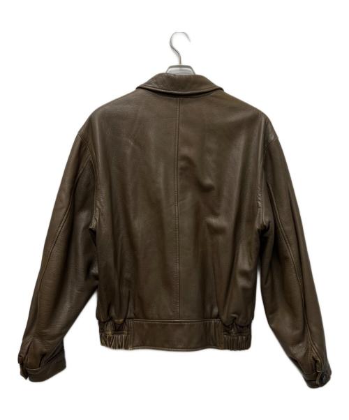 HARRY&MOORE（ハリー＆ムーア）HARRY&MOORE (ハリー＆ムーア) レザージャケット ブラウン サイズ:４８の古着・服飾アイテム