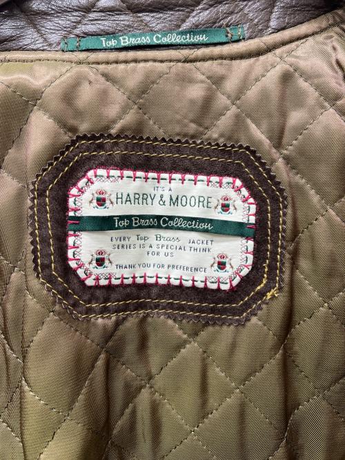 HARRY&MOORE（ハリー＆ムーア）HARRY&MOORE (ハリー＆ムーア) レザージャケット ブラウン サイズ:４８の古着・服飾アイテム