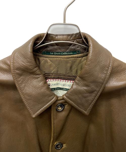 HARRY&MOORE（ハリー＆ムーア）HARRY&MOORE (ハリー＆ムーア) レザージャケット ブラウン サイズ:４８の古着・服飾アイテム